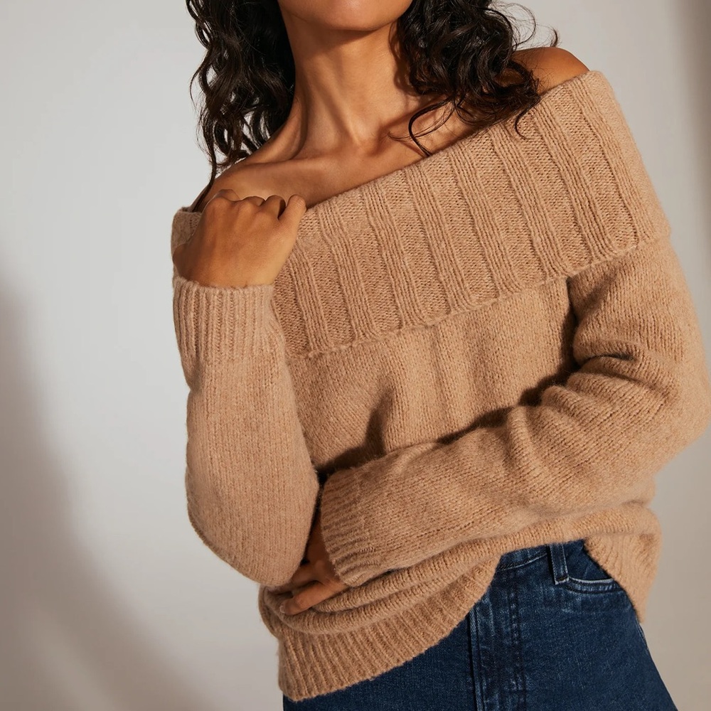 FAVORITE DAUGHTER The Andrea Sweater in Almond Size Medium